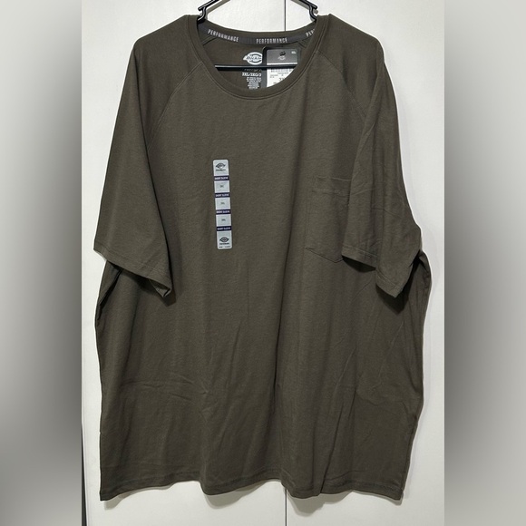 Dickies Men’s 3XL Moss Green Pullover Temp IQ Performance Cooling T Shirt NWT - Picture 2 of 11